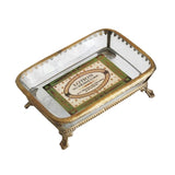 porte-savon laiton et verre