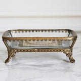 Porte-Savon en Verre et Laiton