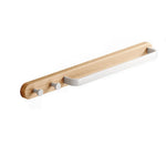Porte-serviette bois clair