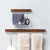 Porte-serviette design en bois et inox