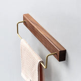 Porte-serviette design en bois mural