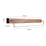 Porte-serviette design en bois mural 60cm