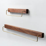 Porte-serviette design en bois mural grand et petit