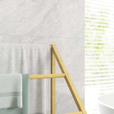 Porte-serviette à Poser en Métal et Bambou