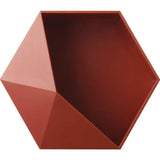 serviteur de douche originale hexagonale rouge