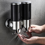 distributeur de savon mural noir