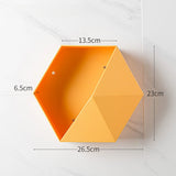 serviteur de douche originale hexagonale orange