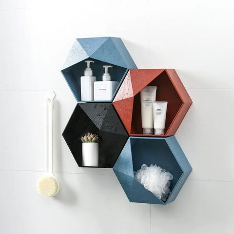 serviteur de douche originale hexagonale