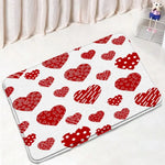 Tapis de bain Cœur Rouge 