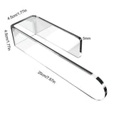 dimensions Porte-serviette plastique Transparent