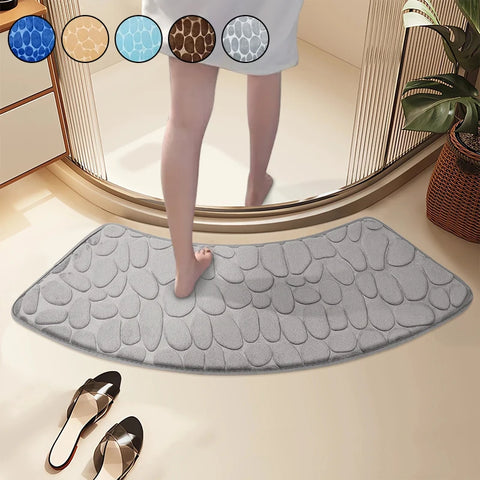 tapis de bain quart de rond