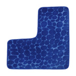 tapis douche angle  bleu