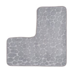 tapis douche angle gris