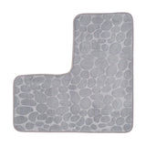 tapis douche angle gris