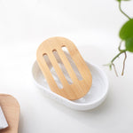 Porte-Savon Blanc en Bois