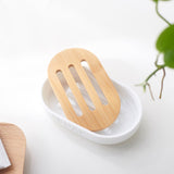 Porte-Savon Blanc en Bois