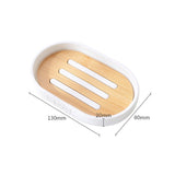 Porte-Savon Blanc en Bois