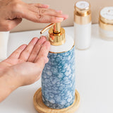 Distributeur de Savon Céramique Effet Marbre
