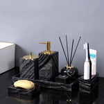 Porte-Savon Marbre Naturel Noir
