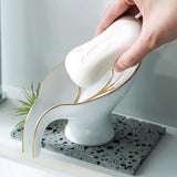 Porte-Savon Feuille en Céramique