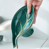 Porte-Savon Feuille en Céramique