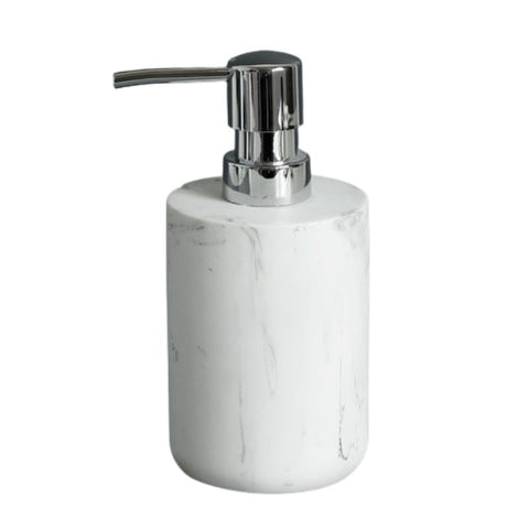 distributeur de savon marbre blanc