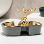 Porte-Savon Cerf en Or
