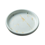 Porte-Savon Rond Effet Marbre