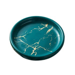 Porte-Savon Rond Effet Marbre