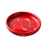 Porte-Savon Rond Effet Marbre