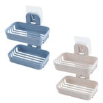 porte-savon mural double