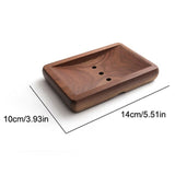Porte-Savon Bois de Noyer Rectangulaire